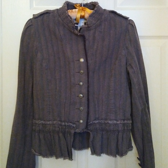 Urban Outfitters Jackets & Blazers - Urban Outfitters Military Ruffles Jacket Coat M